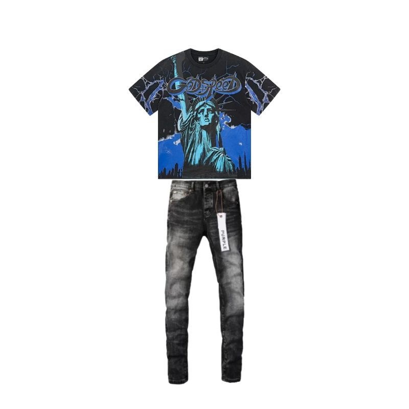 Godspeed T-Shirt-1150#+Purple Brand Fashion Men Jeans 5