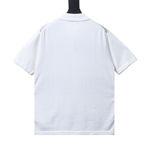 Louis Vuitton Checkered Jacquard Graphic Knit Polo Shirt