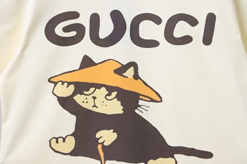 Gucci Cat in a Bamboo Hat T-shirt 