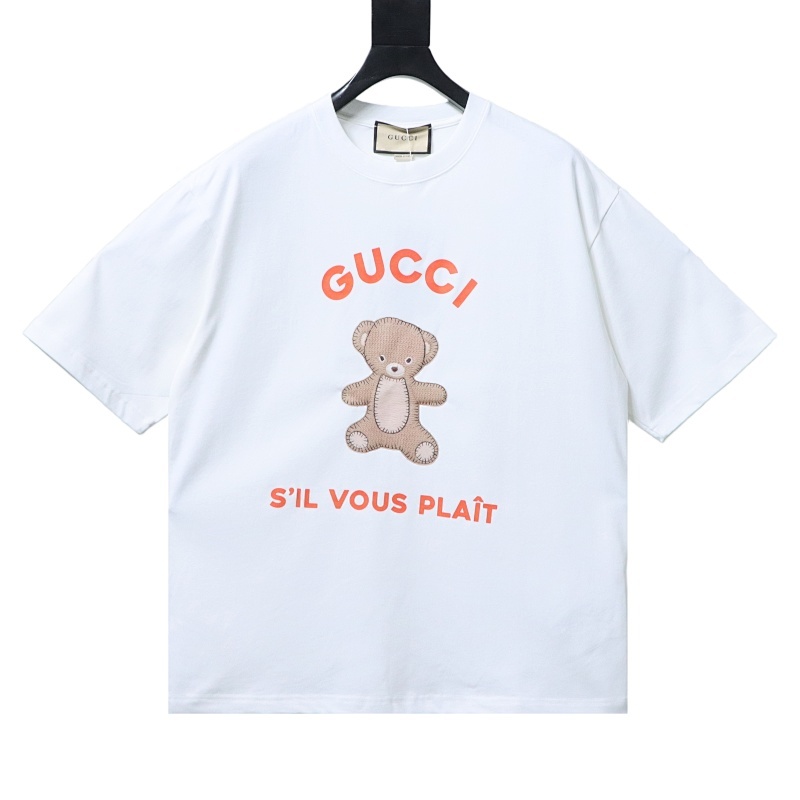 Gucci Teddy Bear Embroidered T-shirt 