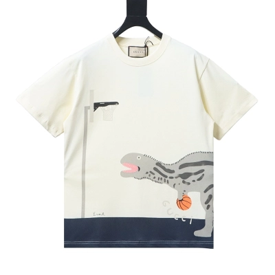 Gucci Dinosaurs Playing Ball T-shirt  01