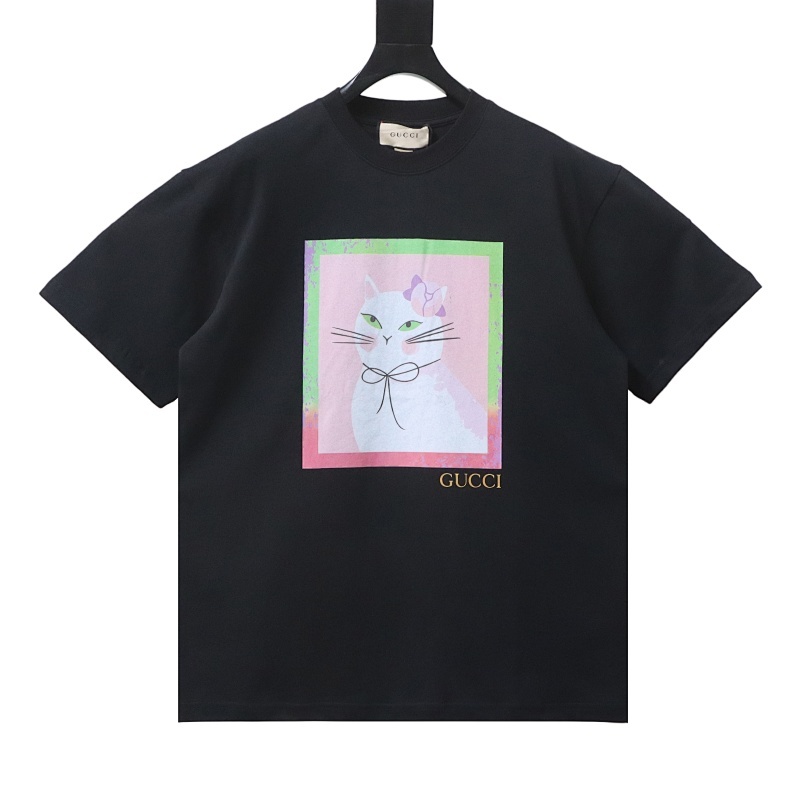 Gucci Cat Print Oversized T-Shirt
