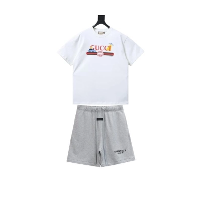 Gucci Children's with print T-shirt+Fear of God Essentials Shorts 01