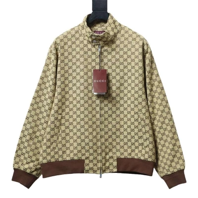 Gucci canvas bomber jacket 01