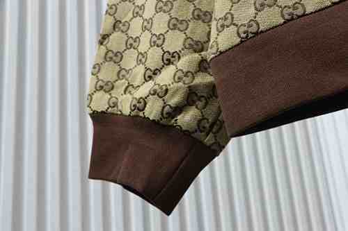 Gucci canvas bomber jacket