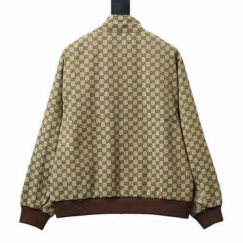 Gucci canvas bomber jacket