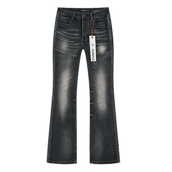 Godspeed Chrome Liberty T-Shirt #1015 Black Wash+Purple Brand Jeans -167#