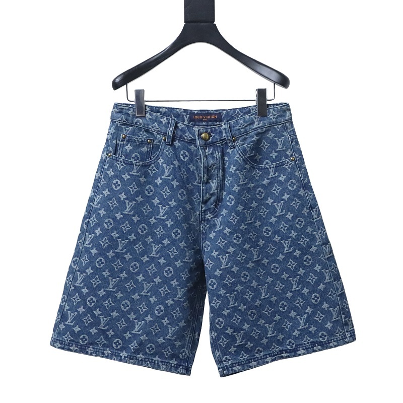  Louis Vuitton Monogram Denim Shorts