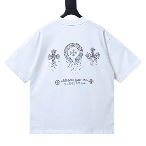 Chrome Hearts White Cross Horseshoe T-Shirt
