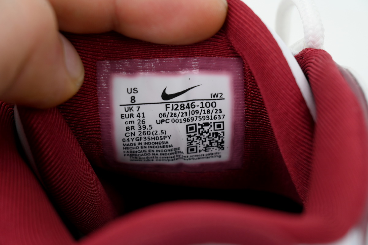 Nike Air More Uptempo GS 'White Team Red Gum' FJ2846-100 