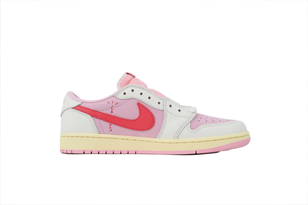 PK God Batch Travis Scott x Air Jordan 1 Retro Low OG 'Sail Tropical Pink' IQ7604-101