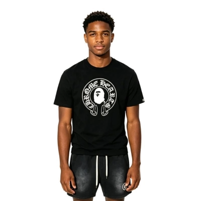 BAPE x Chrome Hearts Baby Milo T-shirt Black + Hellstar-705-0302 01