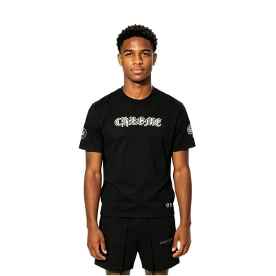 Chrome Hearts Mesh Stadium Football Jersey 'Black'+ Fear of God Essentials Shorts (SS21) Black/Stretch Limo 01