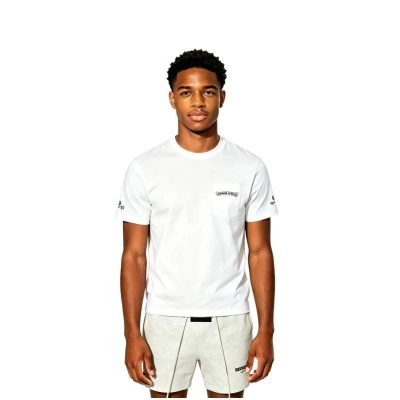 Chrome Hearts Multi Color Cross T-shirt Black+Fear of God Essentials Sweatshort (SS22) Light Oatmeal 01