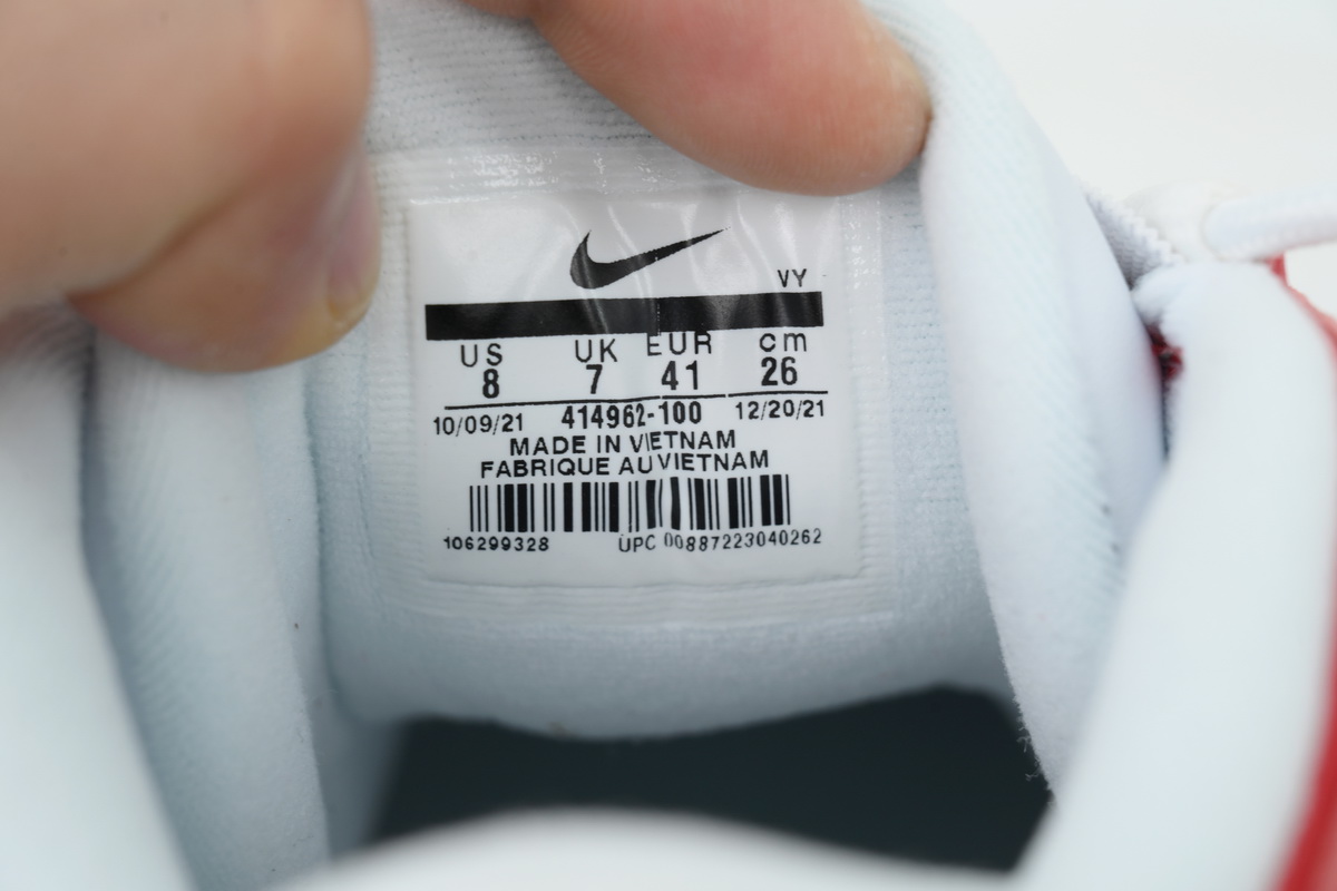 Nike Air More Uptempo 'White Red' 414962-100 