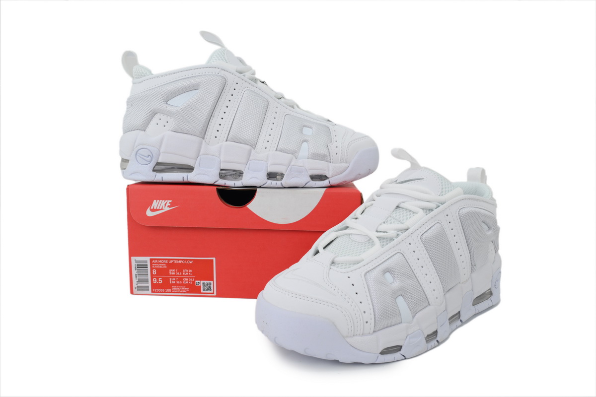 Nike Air More Uptempo Low 'Triple White' FZ3055-100 