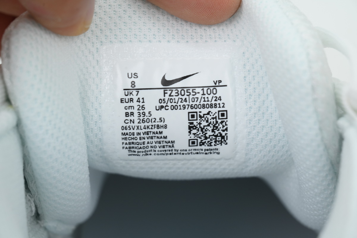 Nike Air More Uptempo Low 'Triple White' FZ3055-100 