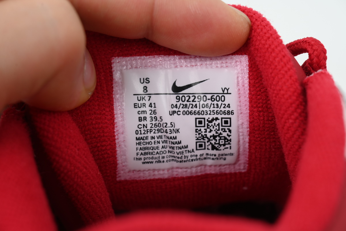 Supreme x Nike Air More Uptempo 'Red' 902290-600 