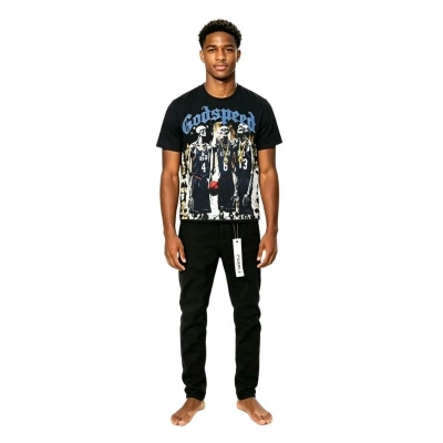 Godspeed Dream Team Tee #1023 Grey Wash+Purple Brand Fashion Men Jeans 4 01