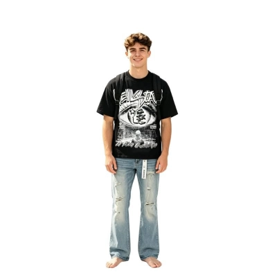 Hellstar T-Shirt-6732#+Purple Brand Jeans -172# 01