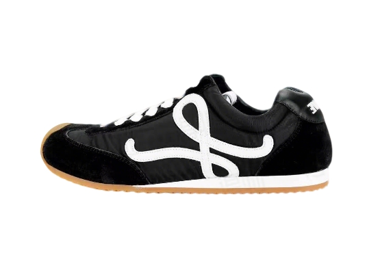 LOEWE  Flow Runner in nylon and suede Black