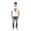 BAPE College Tee White+Purple Brand Fashion Men Jeans YZ072417