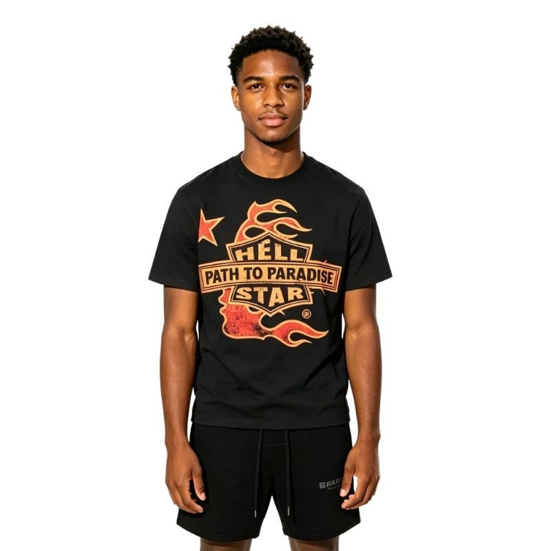 Hellstar-600-0302 + Fear of God Essentials Shorts (SS21) Black/Stretch Limo