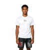 Burberry Equestrian Knight Design Check Cotton T-Shirt White+Amiri jean shorts-601#