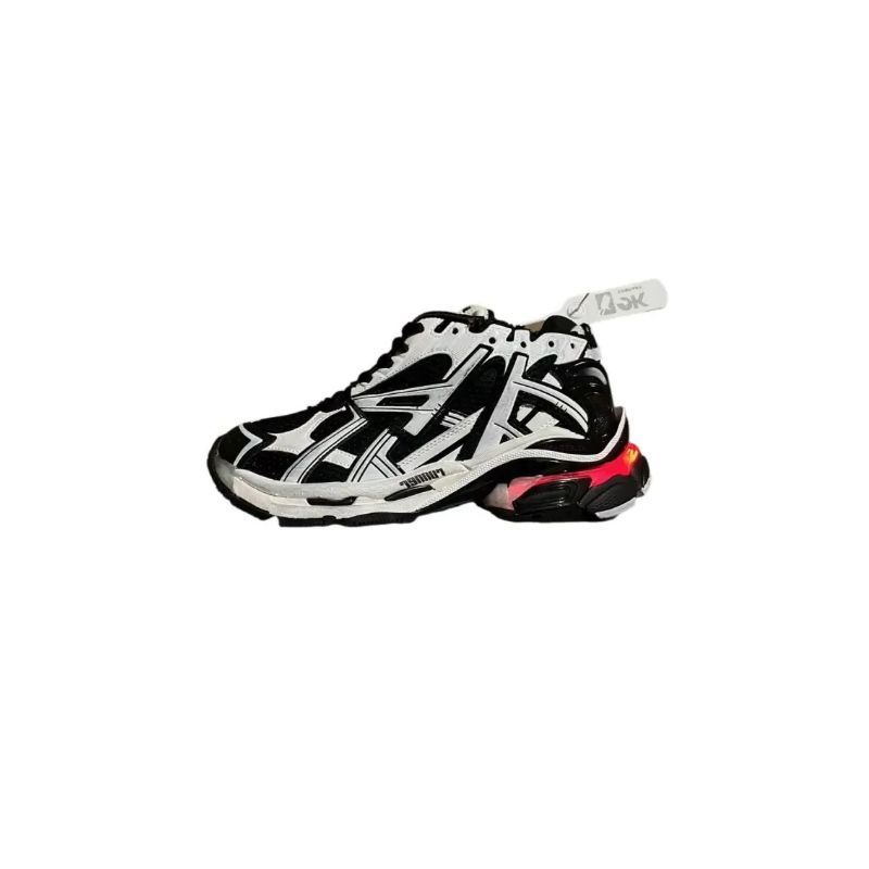 PK God Batch Balenciaga Runner White/Black LED