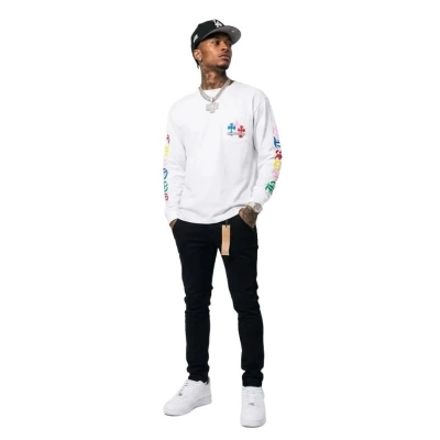 Chrome Hearts Multicolor Long-Sleeve 'White'+Ksubi Jeans PK 3004 01