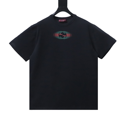 Gucci Interlocking G Logo Repeated Print T-Shirt