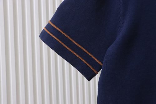 Louis Vuitton Knitted Short-Sleeved Baseball Shirt