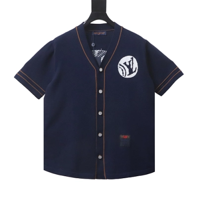 Louis Vuitton Knitted Short-Sleeved Baseball Shirt 01