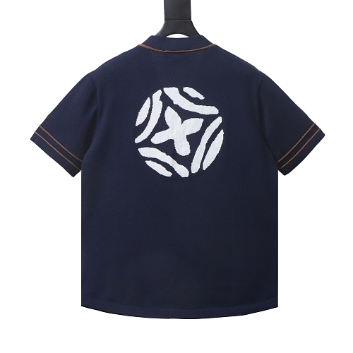 Louis Vuitton Knitted Short-Sleeved Baseball Shirt