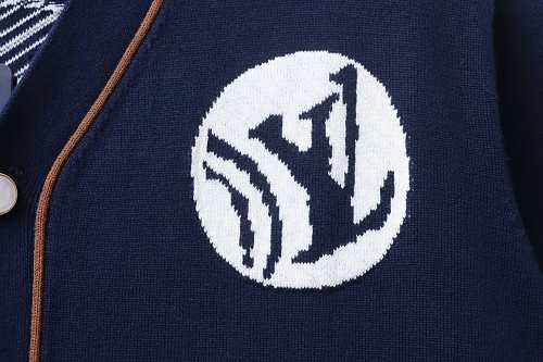 Louis Vuitton Knitted Short-Sleeved Baseball Shirt
