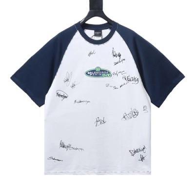 Balenciaga Banana Raglan Oversized T-Shirt White+Louis Vuitton Monogram Denim Shorts 02