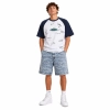 Balenciaga Banana Raglan Oversized T-Shirt White+Louis Vuitton Monogram Denim Shorts
