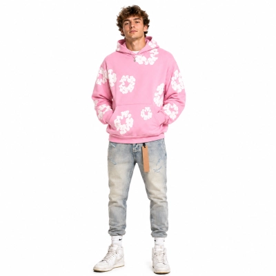 Denim Tears The Cotton Wreath Sweatshirt Pink+Ksubi Jeans PK 3009 01
