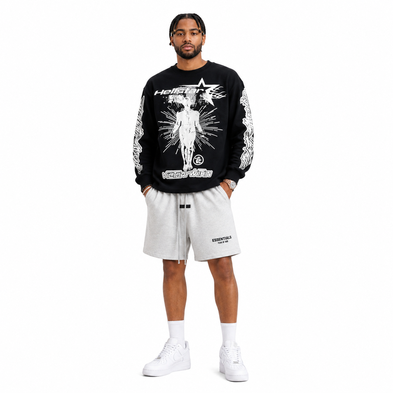 Hellstar Studios Victory Thermal+Fear of God Essentials Shorts