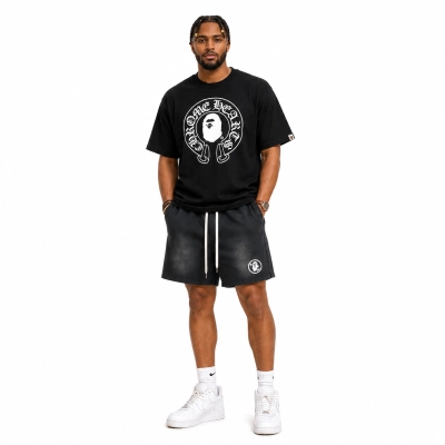 BAPE x Chrome Hearts Baby Milo T-shirt Black + Hellstar-705-0302 01