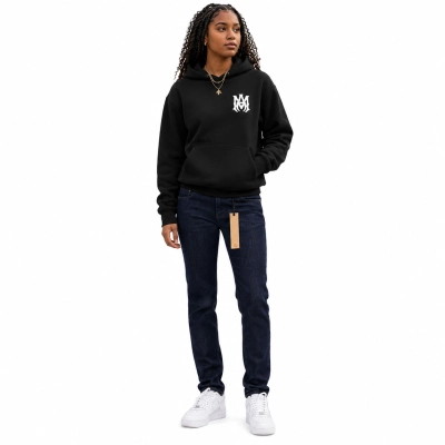 AMIRI M.A. Logo Embroidered Hoodie Black+Ksubi Jeans PK 3011 01