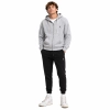 Polo Ralph Lauren Men's Double Knit Full-Zip Hoodie Sweatshirt Grey+Polo Ralph Lauren Double-Knit Jogger Black