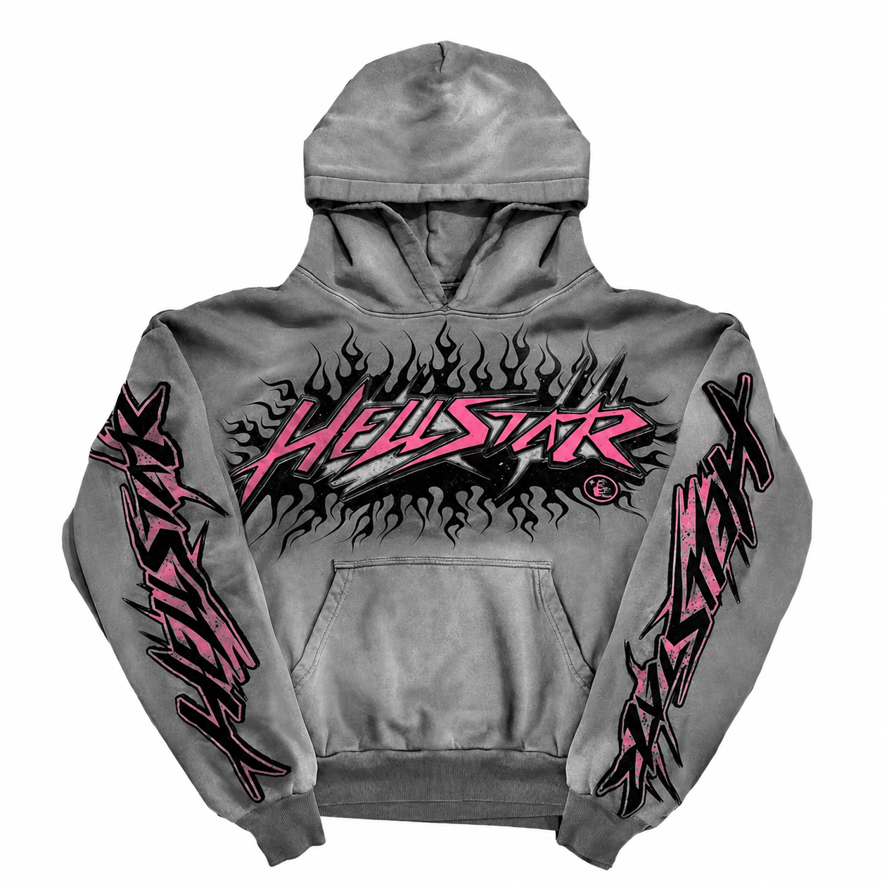 Hellstar Brainwashed Without Brain Hoodie Grey