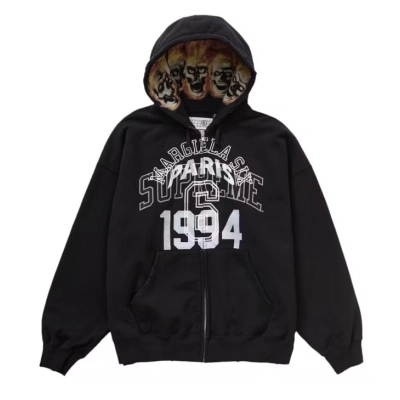 Supreme MM6 Maison Margiela Zip Up Hooded Sweatshirt 01