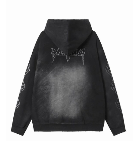 Balenciaga hoodie black,hltn43