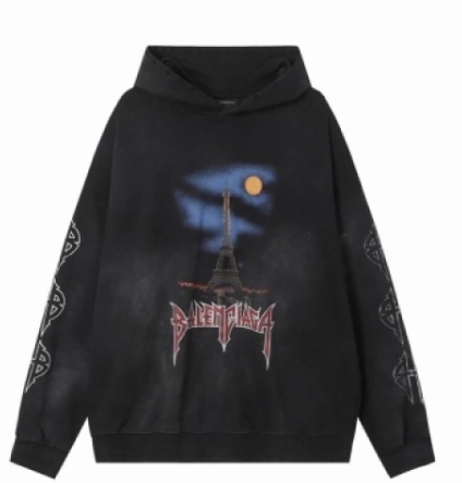 Balenciaga hoodie black,hltn43