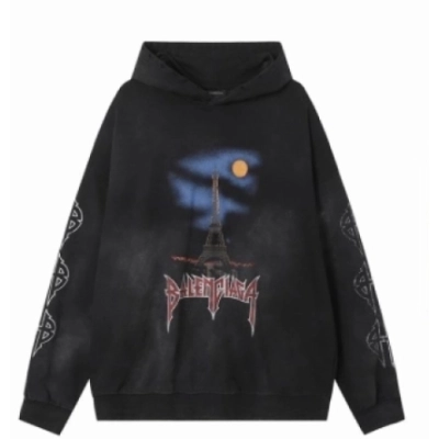 Balenciaga hoodie black,hltn43 01