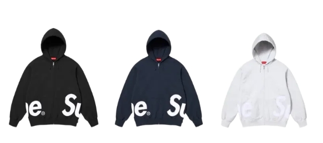 SUPREME 25SS BIG LOGO ZIP UP 