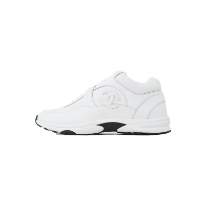 Chanel All White Sneakers 01