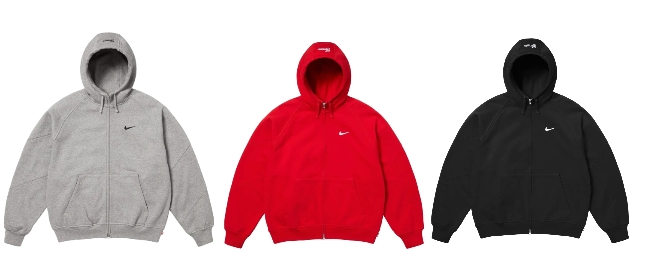Nike x Supreme Zip Up Hooded Sweatshirt  